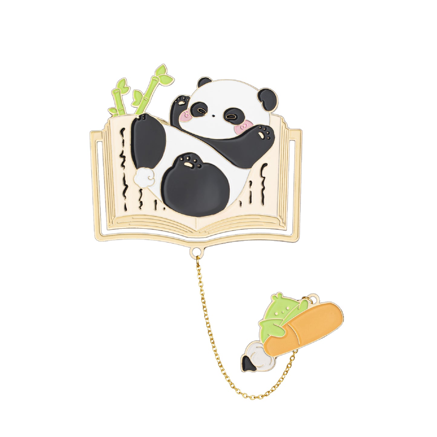 Panda metal bookmark