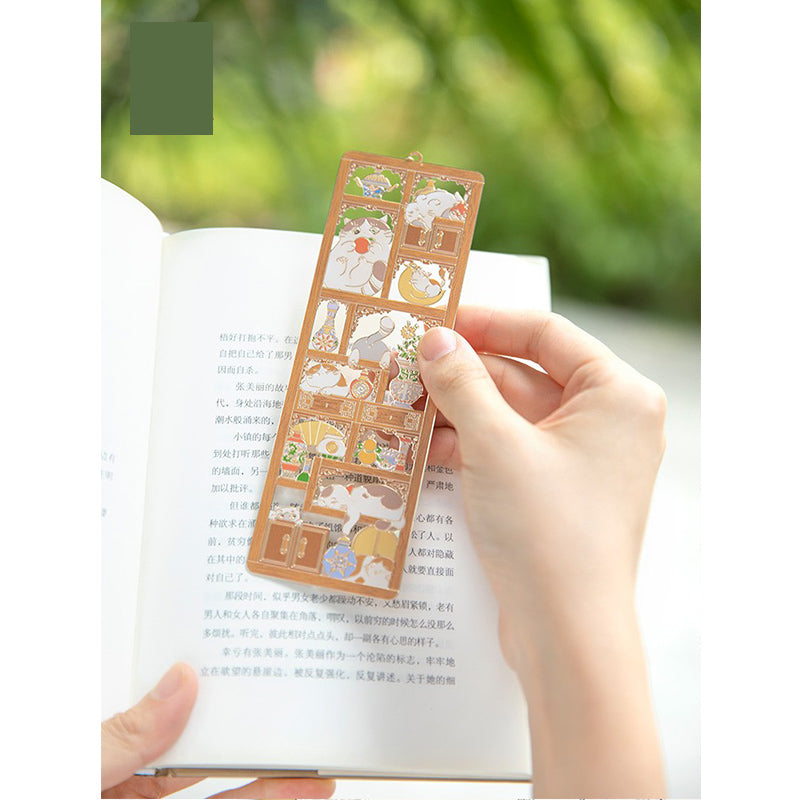 Cat Multi Treasure Grid Bookmark