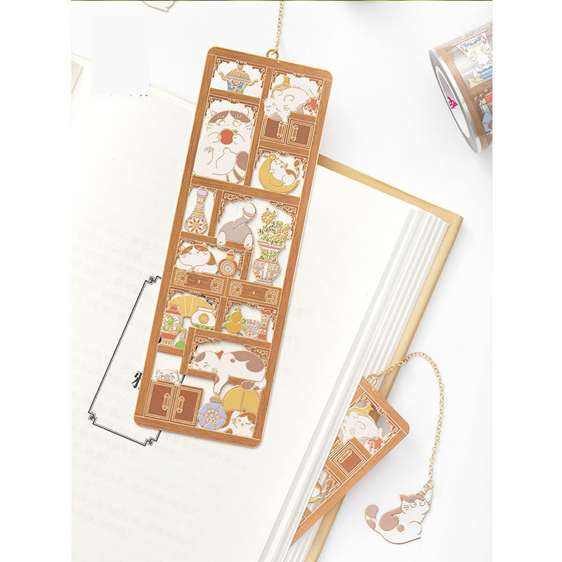 Cat Multi Treasure Grid Bookmark