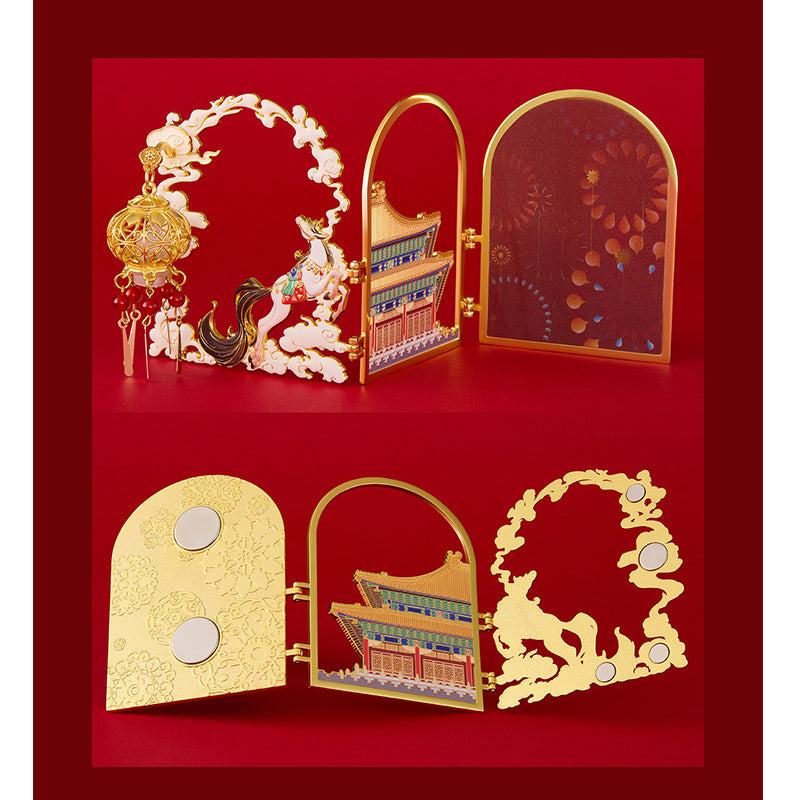 Colored lights Fridge Magnet