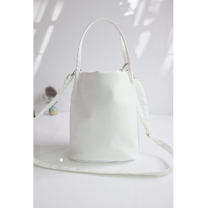 Embroidered bucket bag