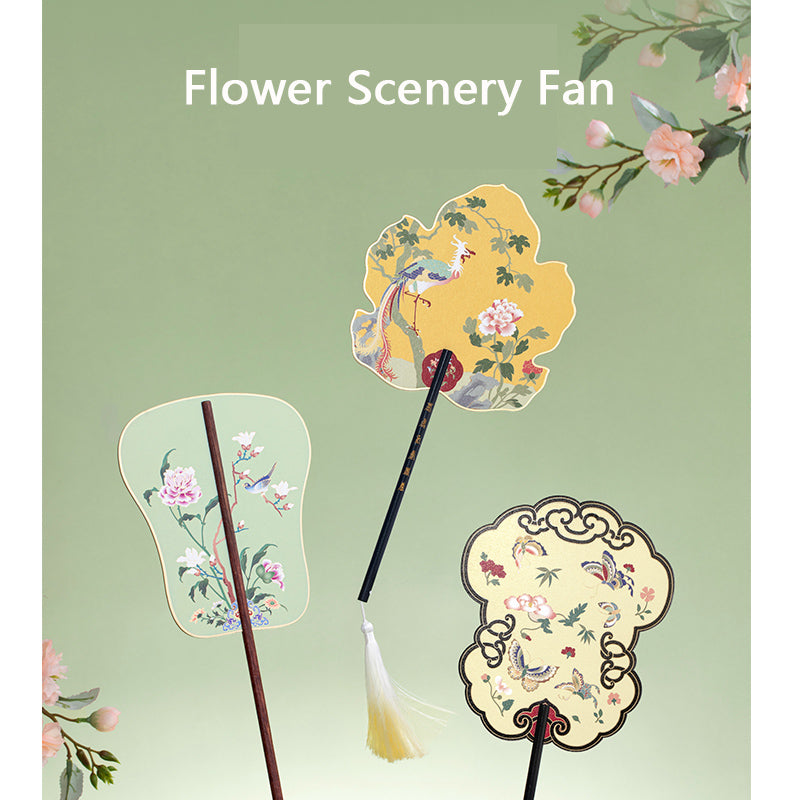 Flower Scenery Fan