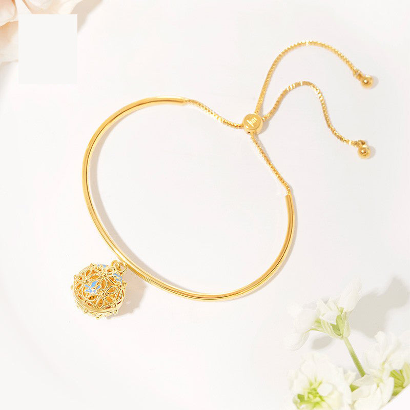 Flower bag bracelet