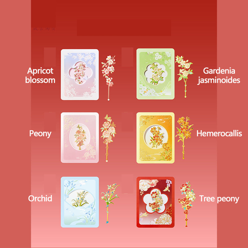 Flower language greeting card