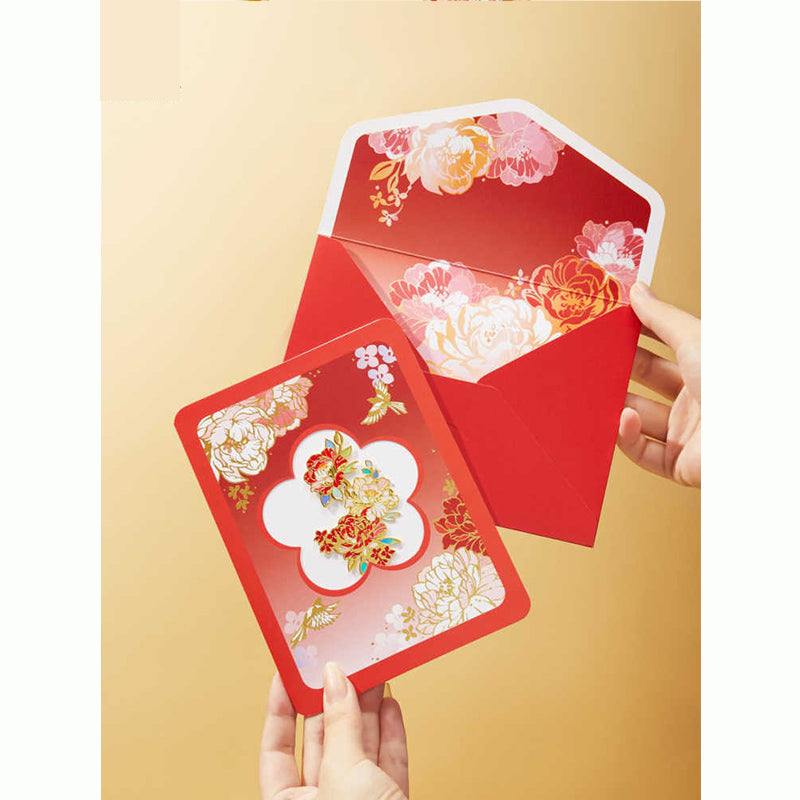 Flower language greeting card