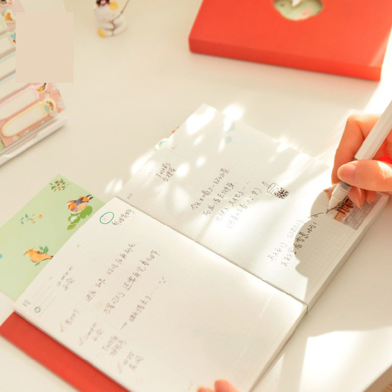 Flower themed notebook