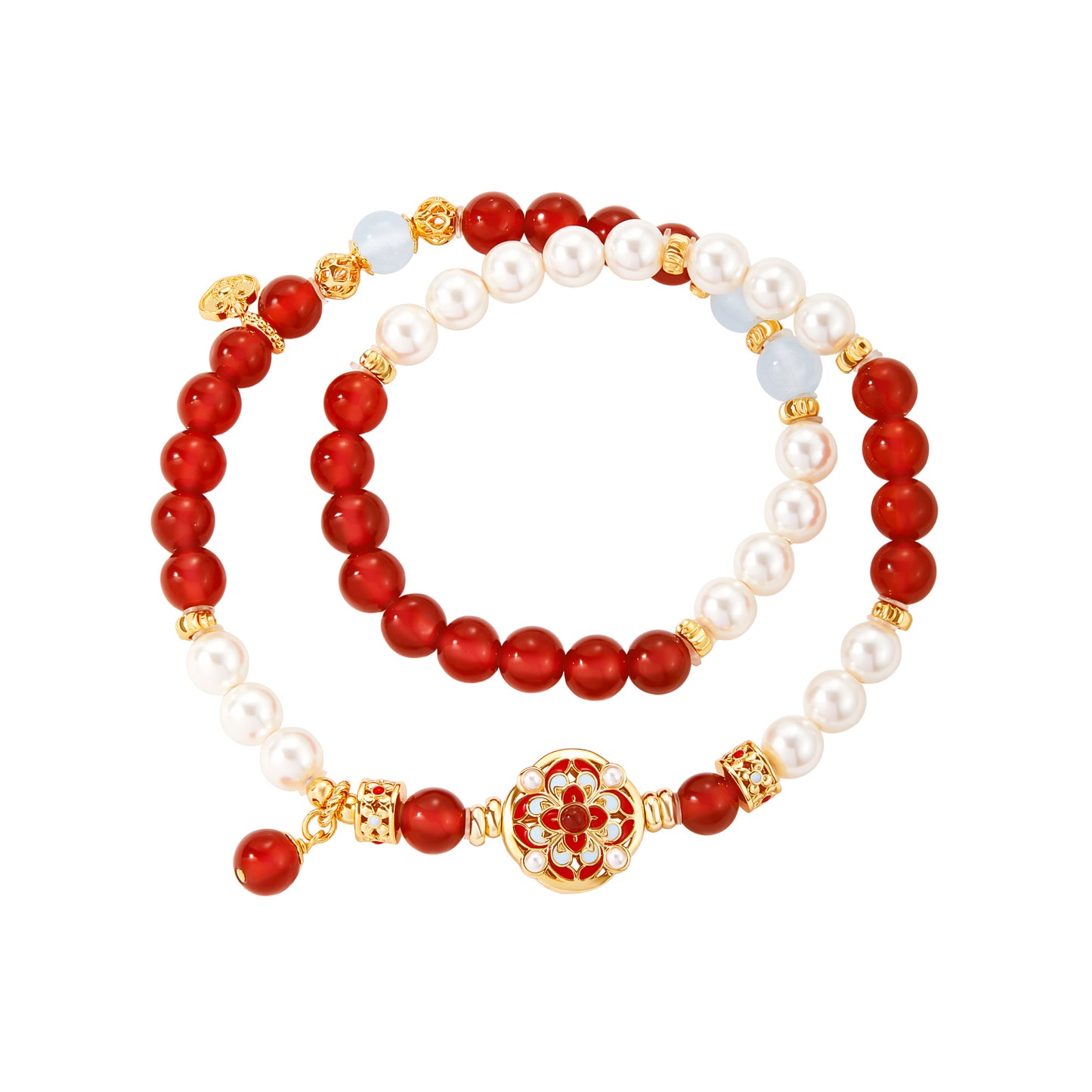 Flower Bracelet Double circle