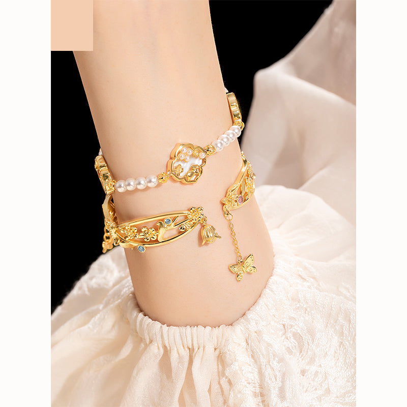 Four Seasons Peace Bell Bracelet