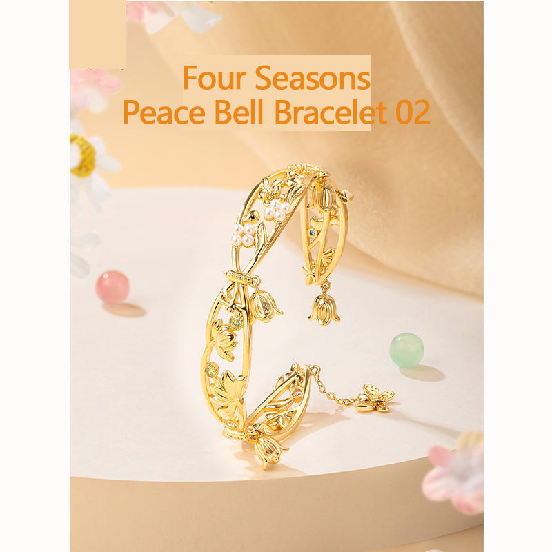 Four Seasons Peace Bell Bracelet