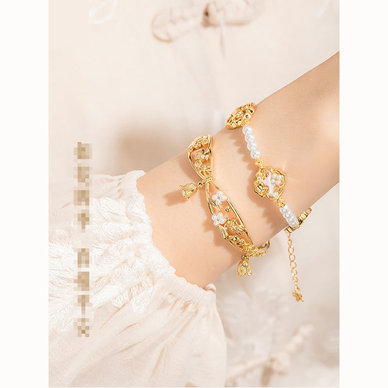 Four Seasons Peace Bell Bracelet