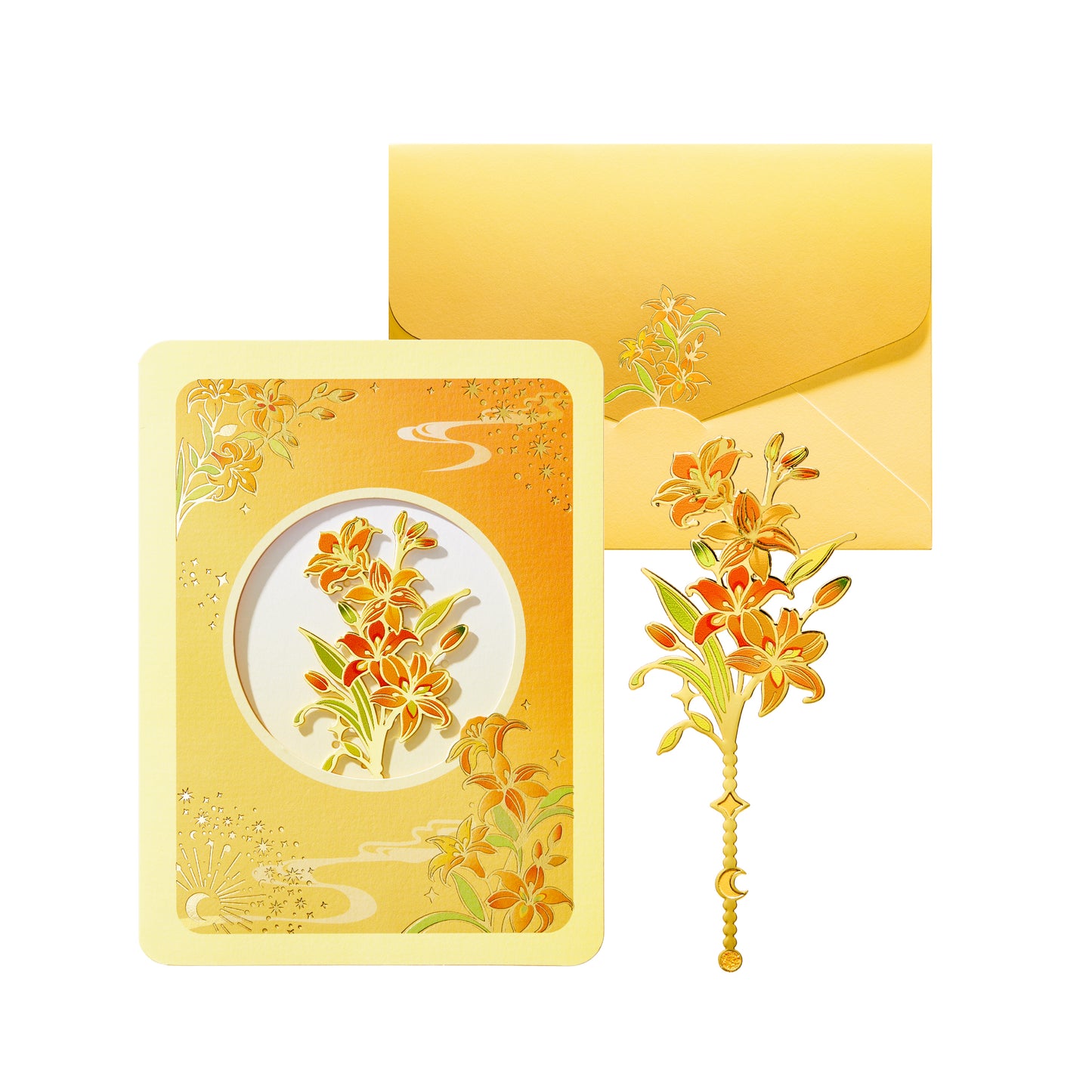 Flower language greeting card