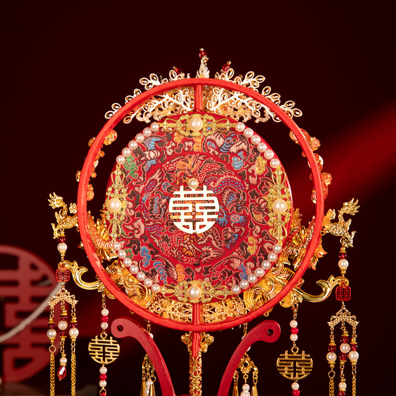Hundred Flowers Celebration wedding fan