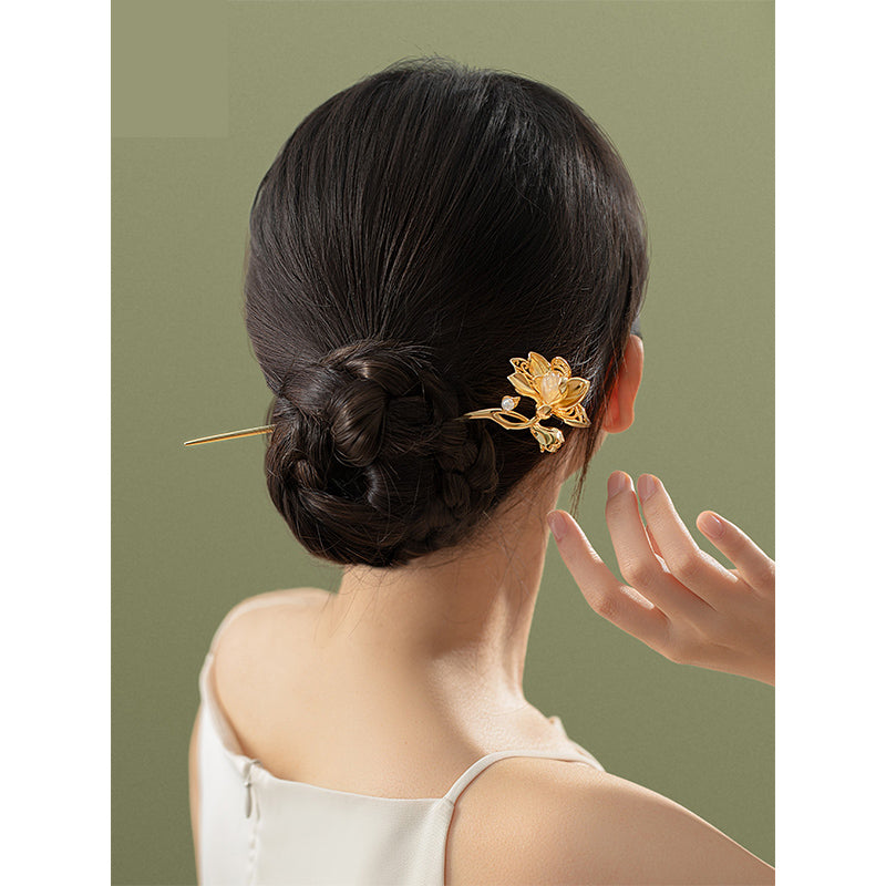 Jade Orchid God Hairpin