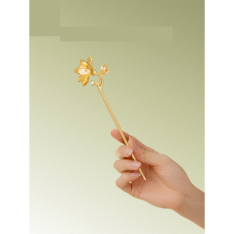 Jade Orchid God Hairpin