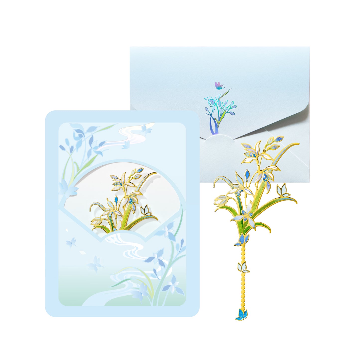 Flower language greeting card
