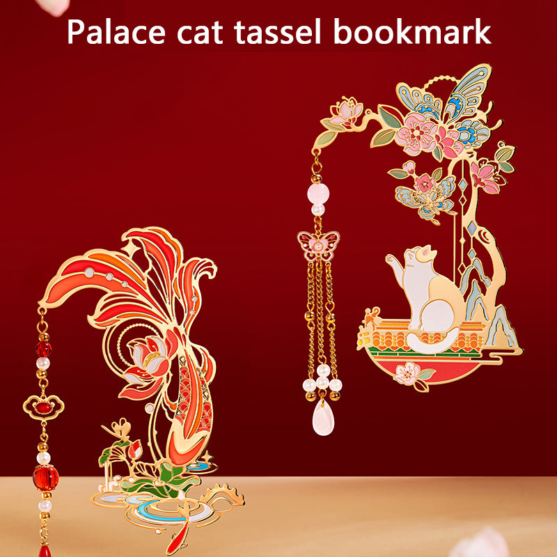 Palace cat tassel bookmark