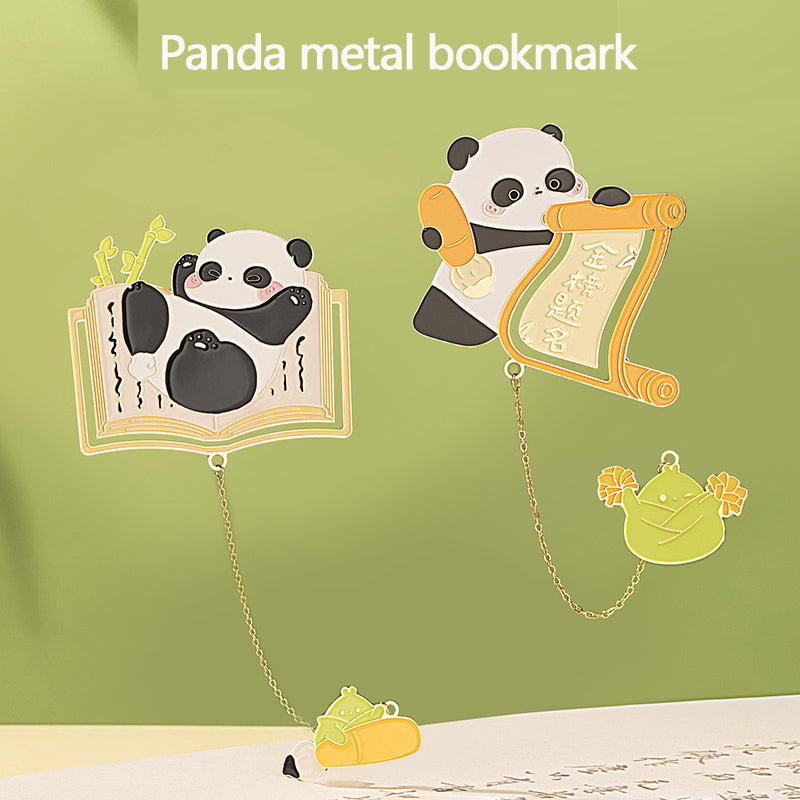Panda metal bookmark