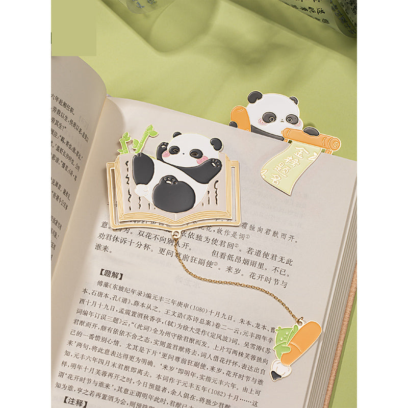 Panda metal bookmark