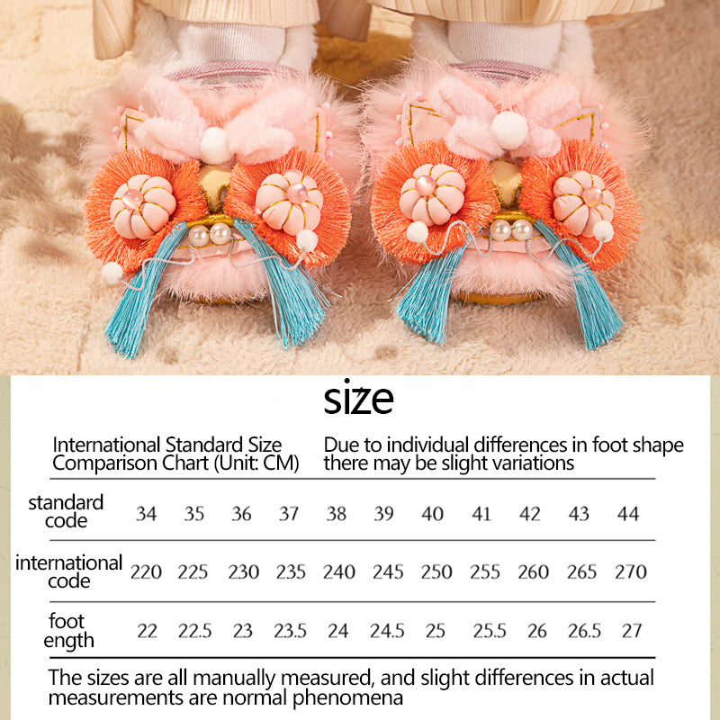 Pink tiger shoes (cotton shoes)