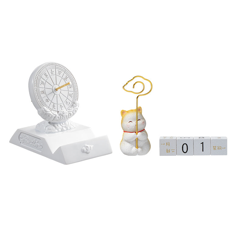 Sundial perpetual calendar phone holder