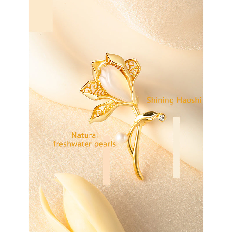 Yulan brooch