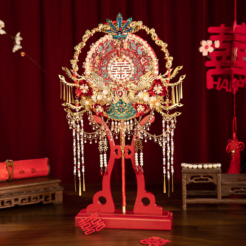 Always keep each other's company wedding fan