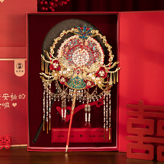 Always keep each other's company wedding fan