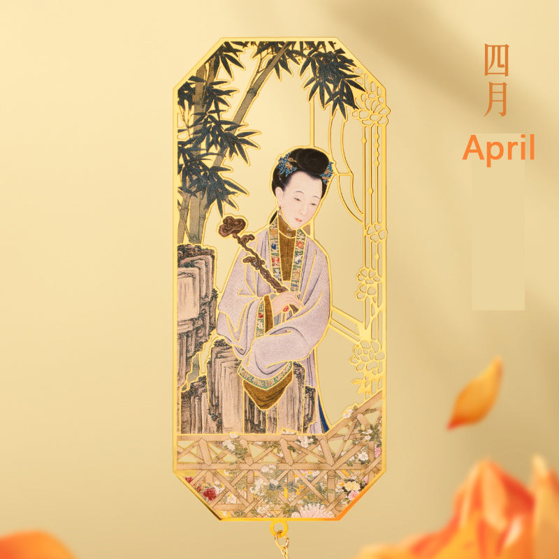 Twelve Beauties Bookmark