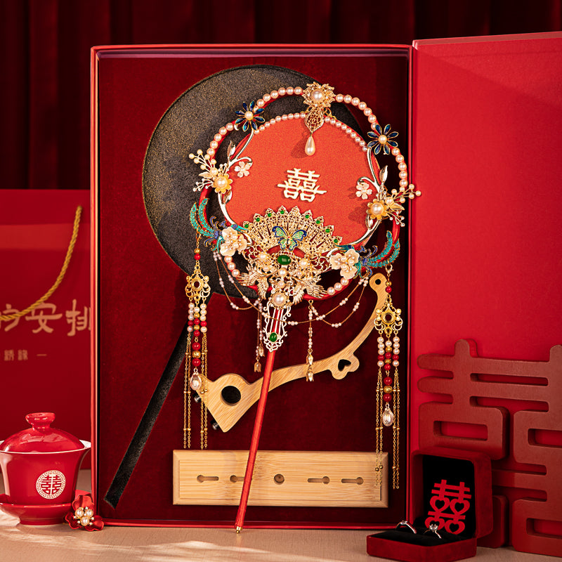 Autumn Night Book Gui wedding fan