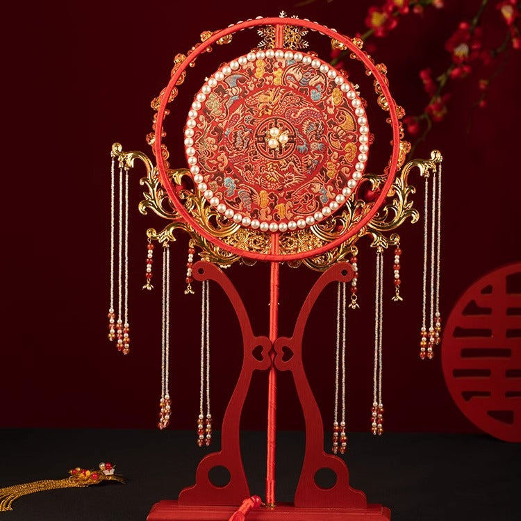 Bingti Ronghua wedding fan