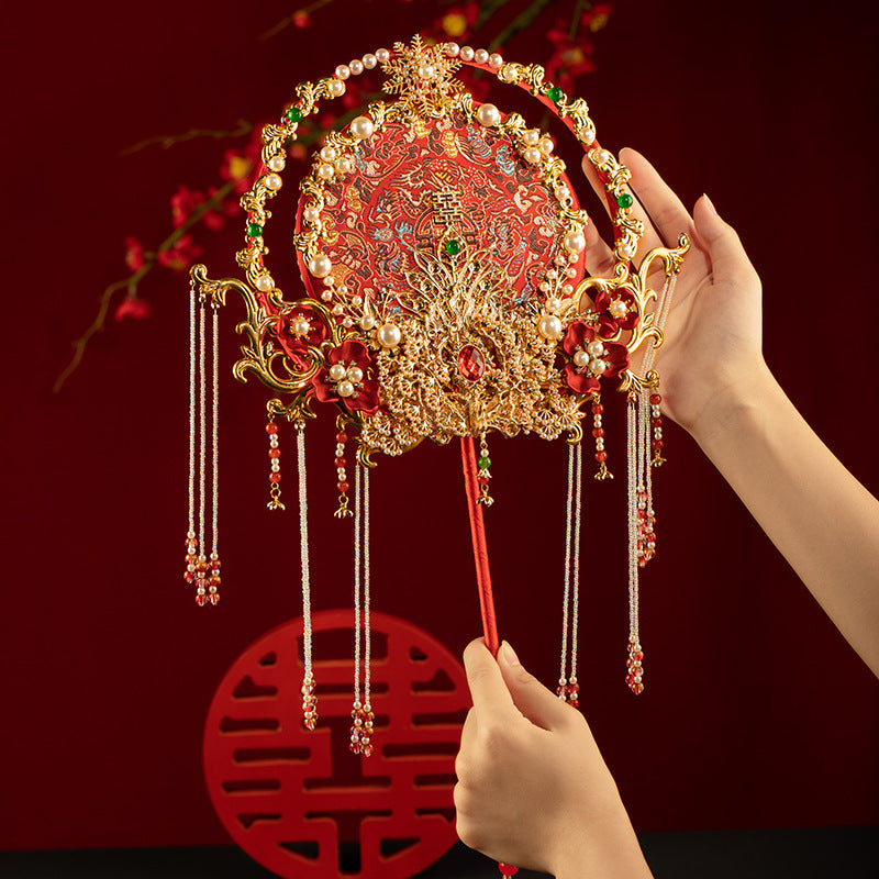 Bingti Ronghua wedding fan