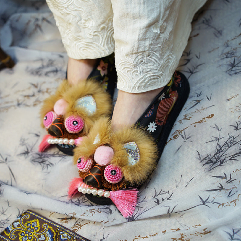 Black pink tiger shoes