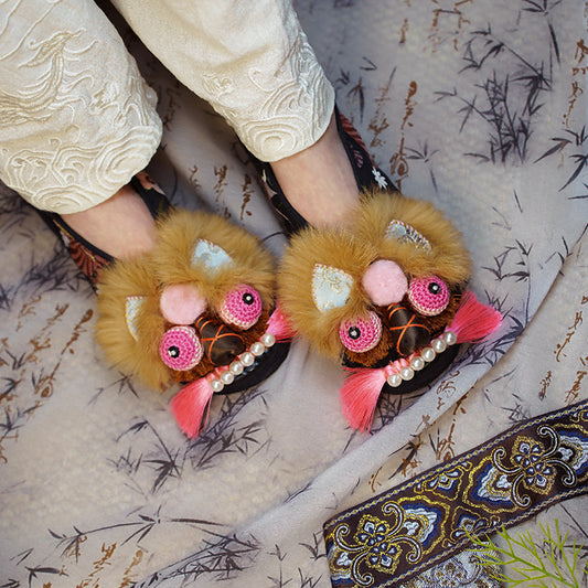 Black pink tiger shoes