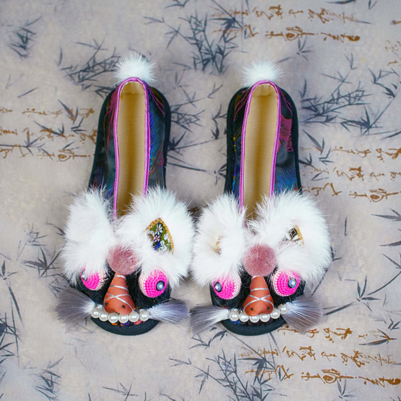 Black purple tiger shoes