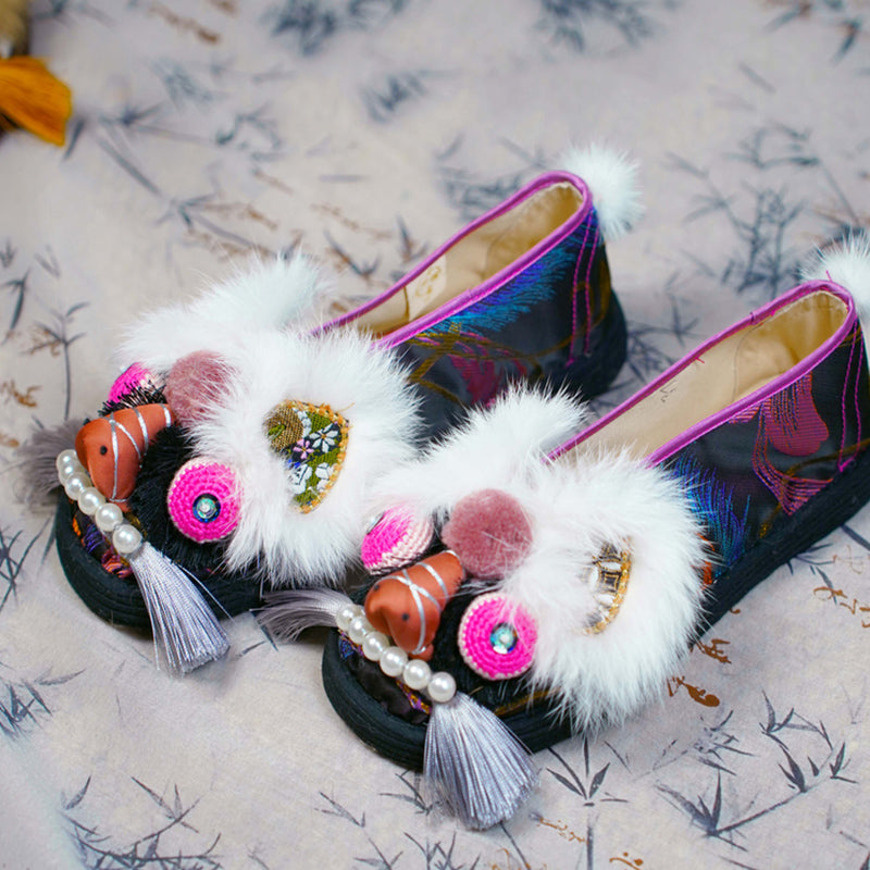 Black purple tiger shoes