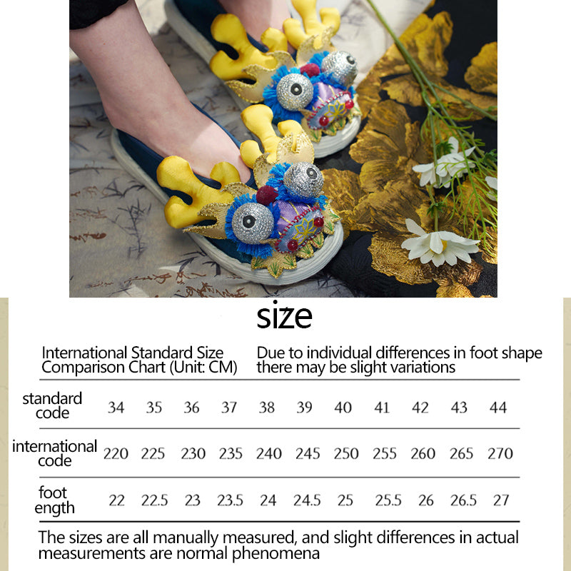 Blue Dragon Tiger Shoes