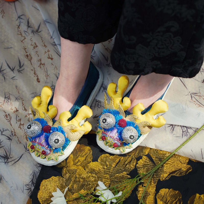 Blue Dragon Tiger Shoes