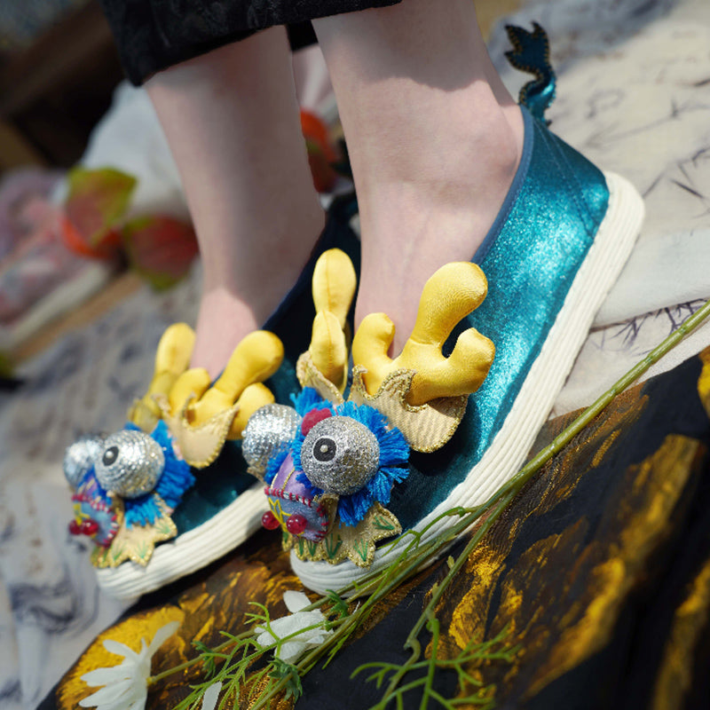 Blue Dragon Tiger Shoes