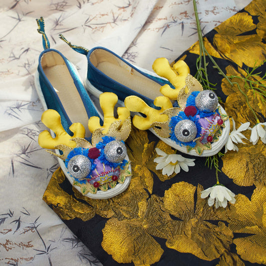 Blue Dragon Tiger Shoes