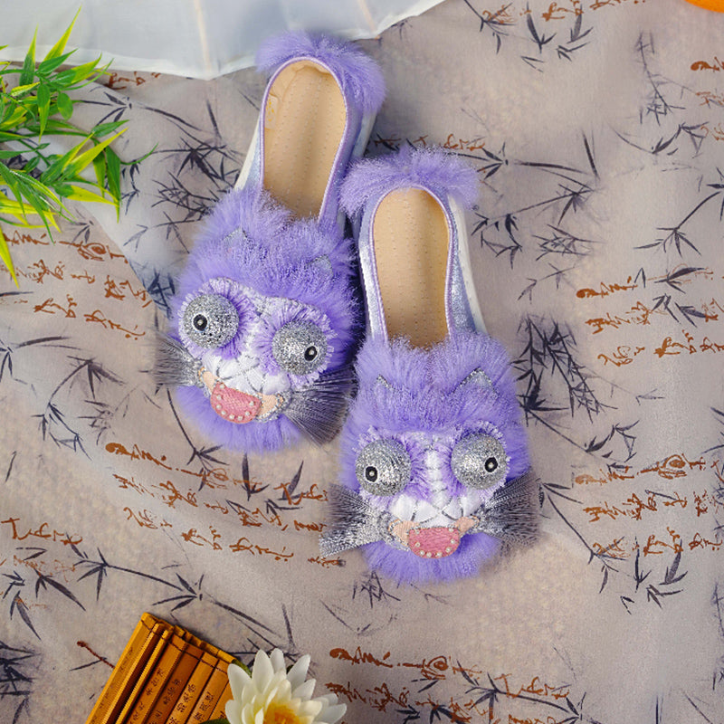 Blue haired tiger shoes