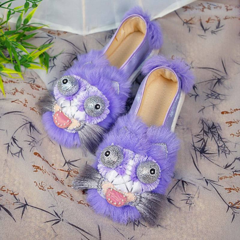 Blue haired tiger shoes