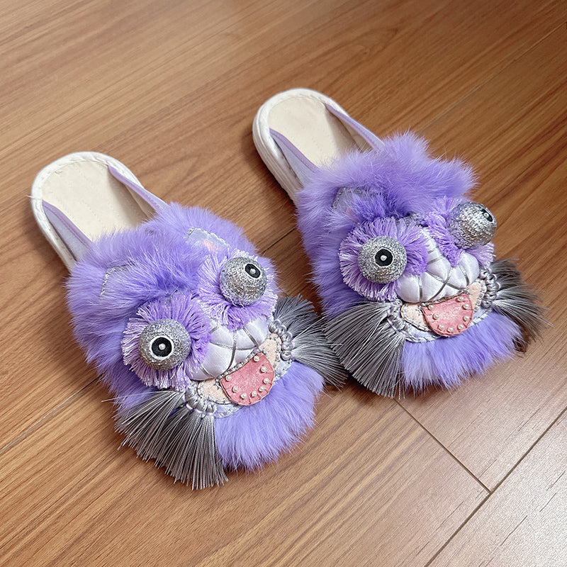 Blue haired tiger shoes