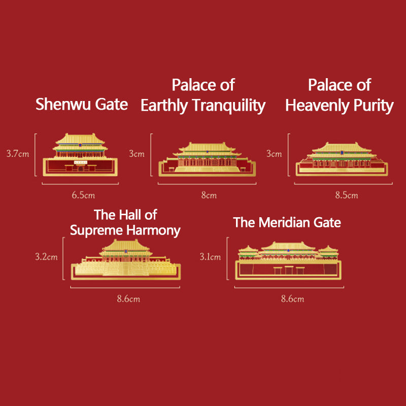 Bookmark of the Central Axis of the Forbidden City