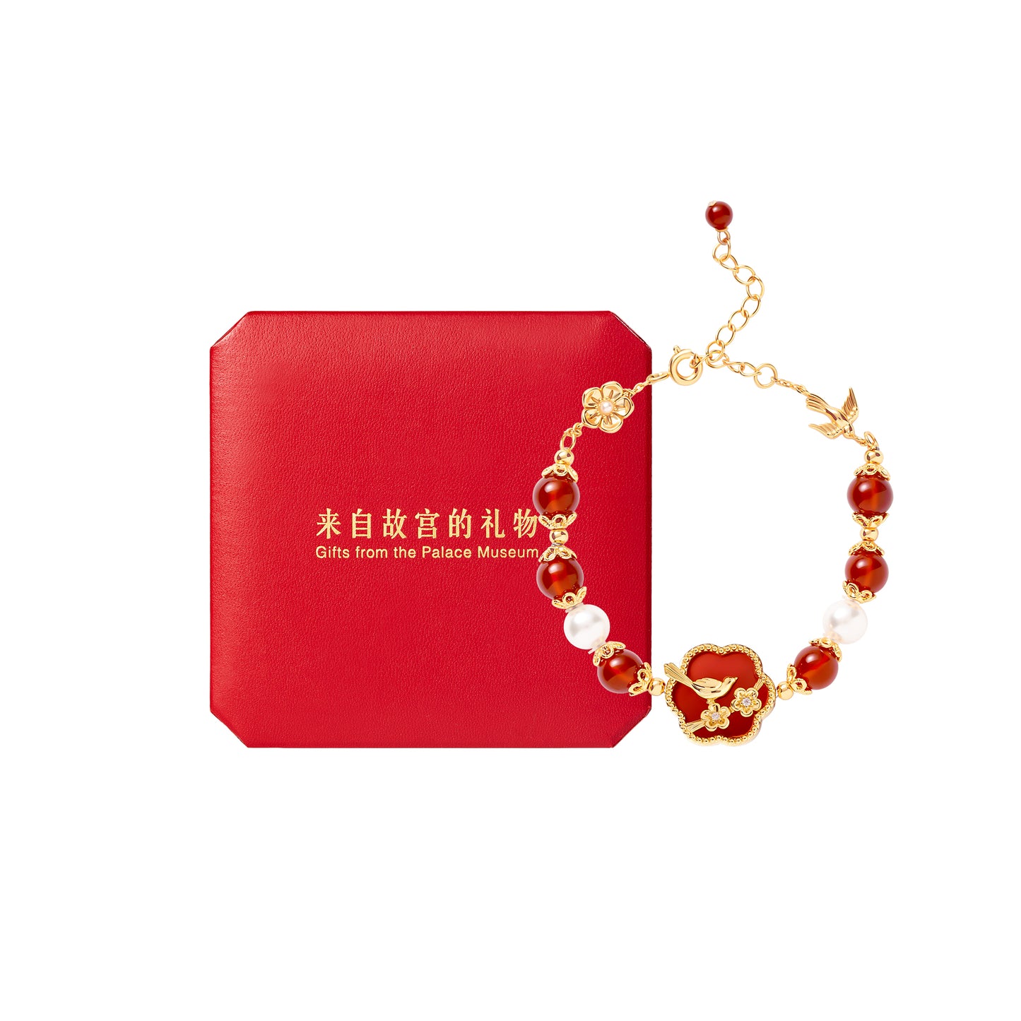 Red agate jewelry set