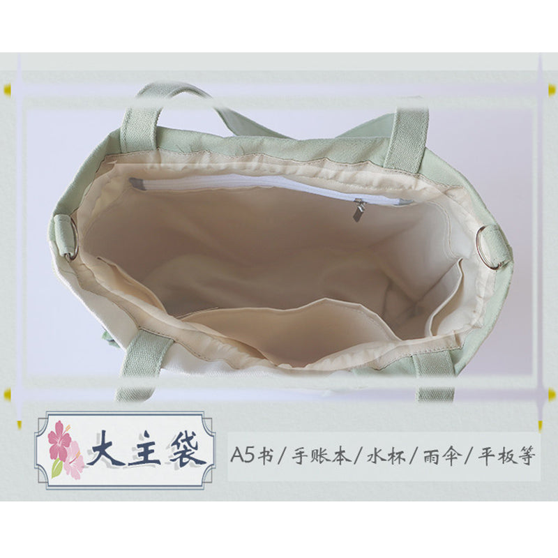 Buckle drawstring bag