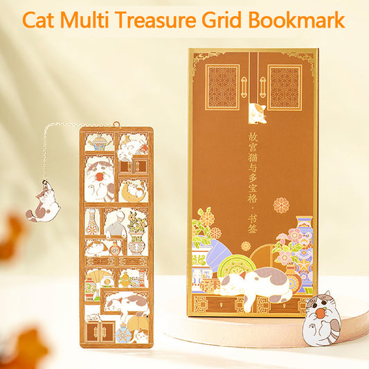 Cat Multi Treasure Grid Bookmark