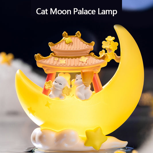 Cat Moon Palace Lamp
