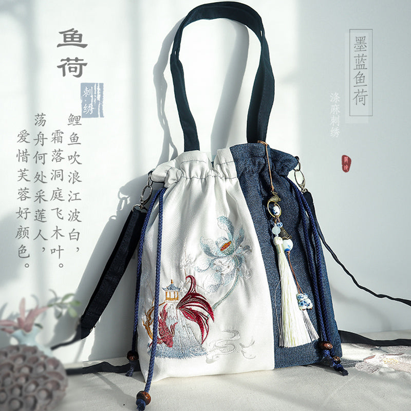 Chinese style drawstring bagⅠ