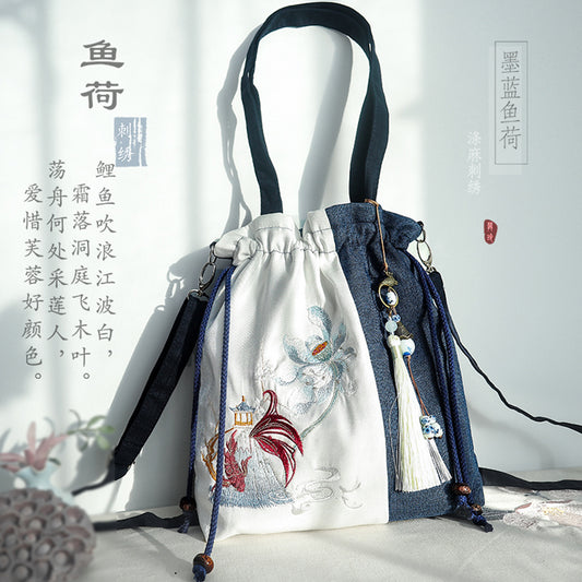 Chinese style drawstring bagⅠ