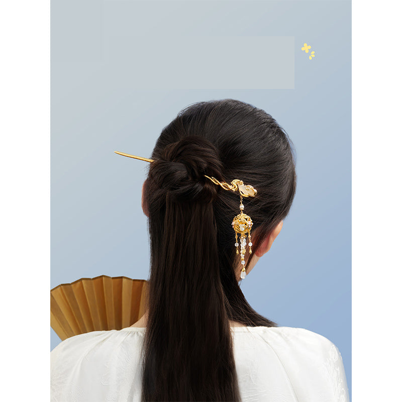 Cloud Moon Rabbit Hairpin